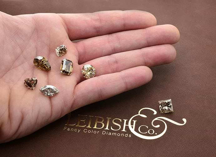 Natural brown diamonds