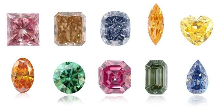 Diamond on sale different shapes