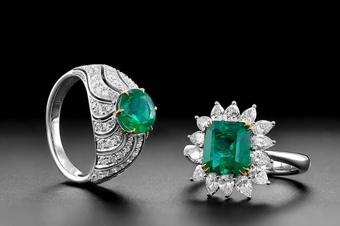 Leibish Emerald Rings
