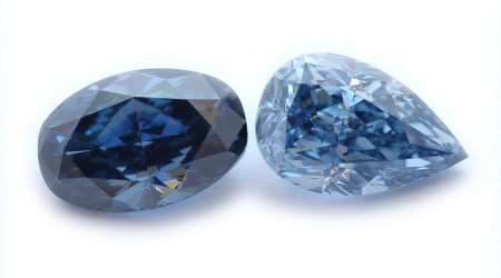 Fancy-Diamanten in Blau