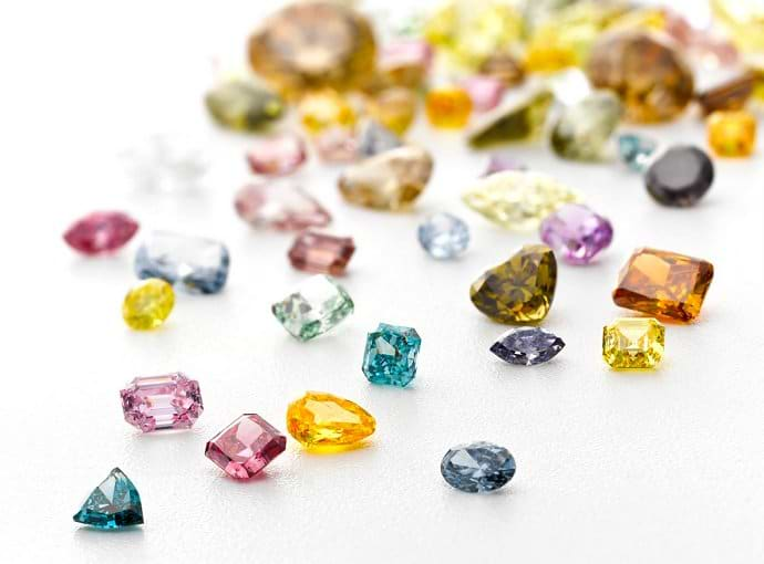 rough colored diamonds