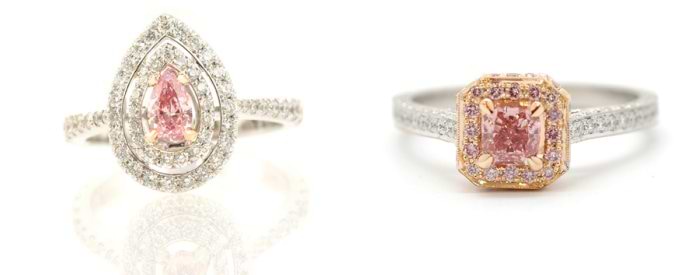 Fancy Intense Pink Diamond Rings