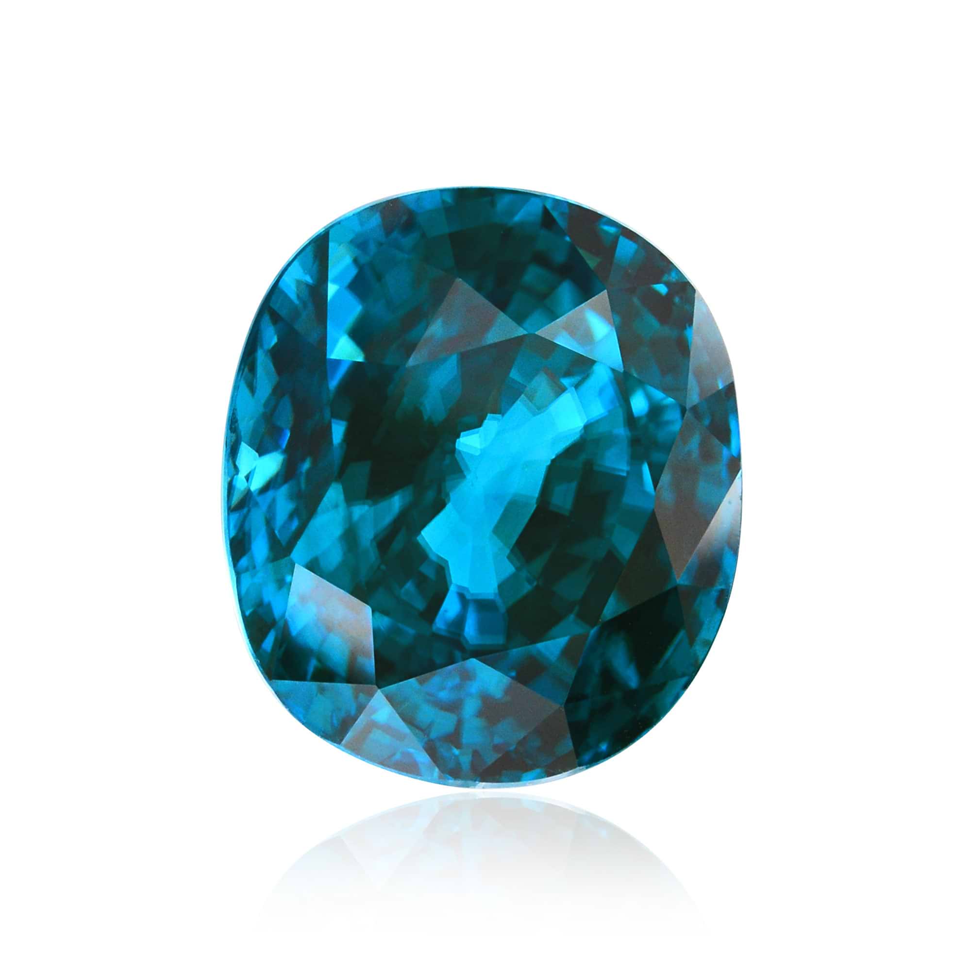 25.14 carat, Blue, Brazilian Zircon, Oval Shape