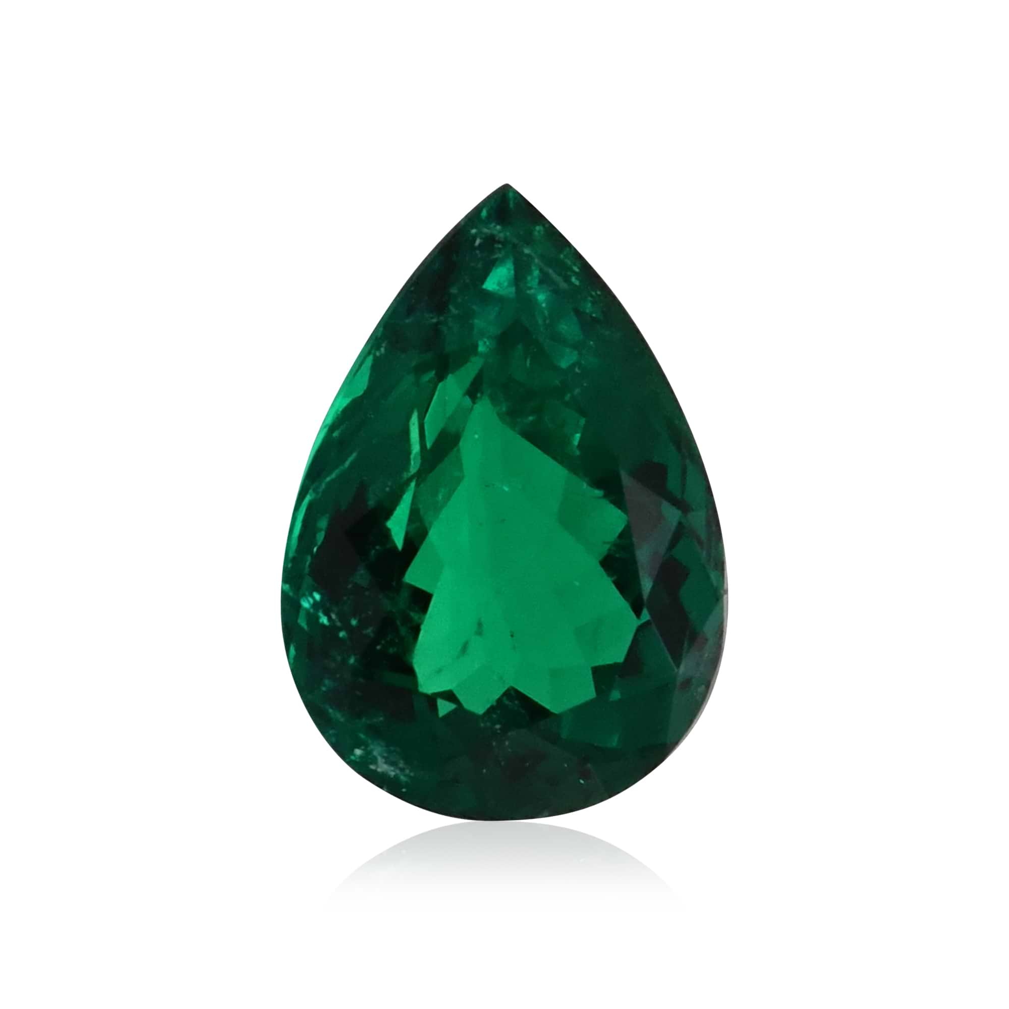LEIBISH 5.81 carat, Green, COLOMBIAN Emerald, Pear Shape, GUBELIN