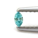 0.04 Carat, Fancy Vivid Green Blue, Marquise, VS2