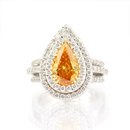 2.05 Carat, Fancy Vivid Yellow Orange, Pear, SI2