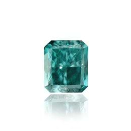 0.19, carat Fancy Deep Blue Green, Radiant