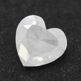 0.62-carat, Fancy White, Heart Shape