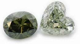 100% Natural Green Diamonds