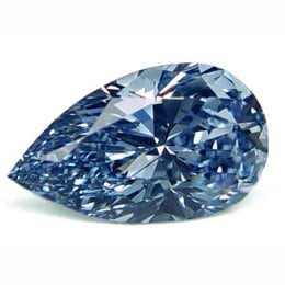 3+ Carat Fancy Vivid Blue Pear