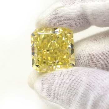 A large Canary Yellow Diamond Investment Stone