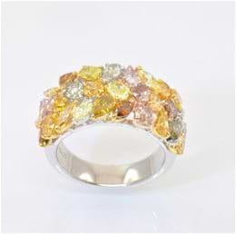 Multicolor Diamond Ring