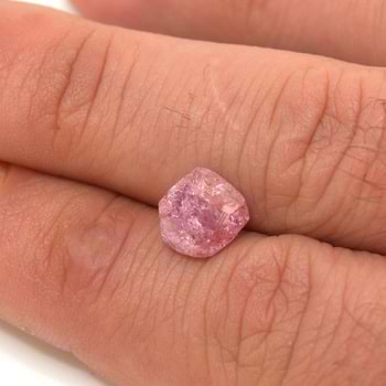 The 4.96-carat rough pink diamond
