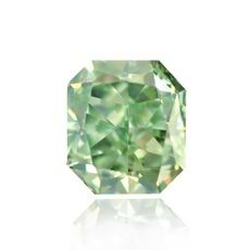 0.14 Carat, Fancy Intense Green Diamond, Radiant