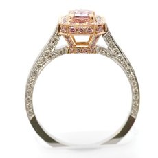 0.52 Carat, Fancy Intense Pink, Radiant, VVS1