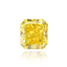 1.16 Carat, Fancy Vivid Yellow Diamond, Radiant, VS1