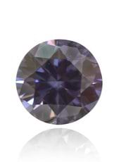 a 0.17-carat Fancy Violet, Round-shaped Diamond