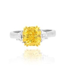 Fancy Intense Yellow Diamond Ring