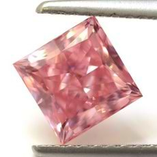 The 1.45ct Fancy Intense Argyle Pink Princess-cut Diamond