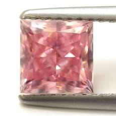 The 1.45ct Fancy Intense Argyle Pink Princess-cut Diamond