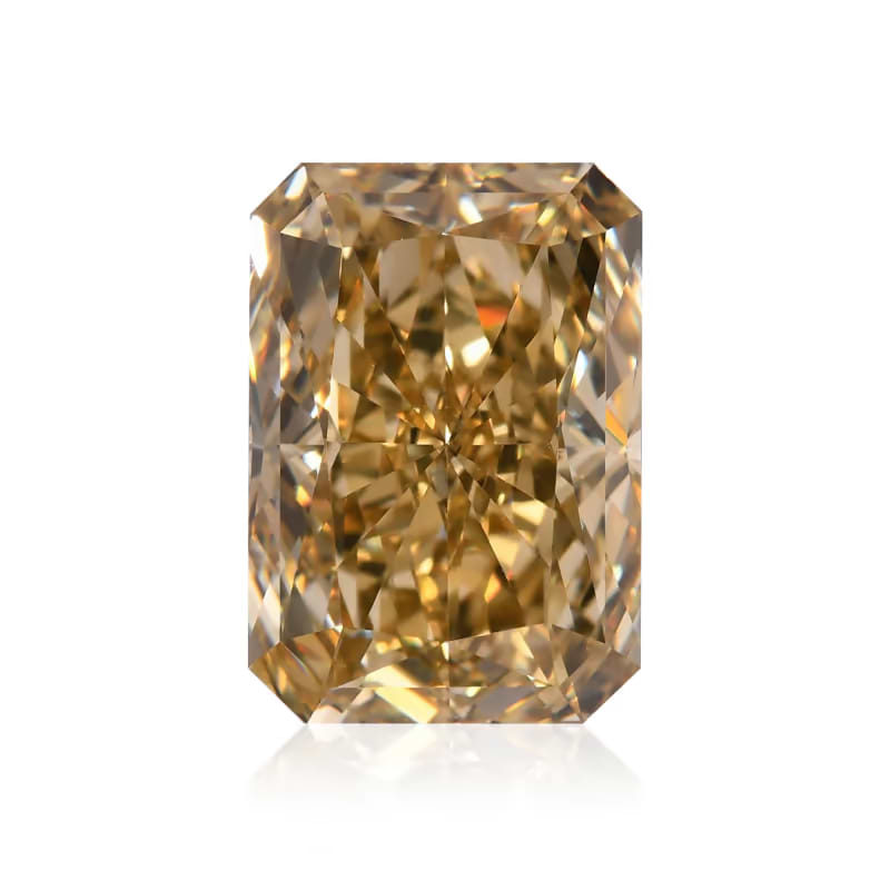 1.51 carat, Fancy Brownish Yellow Diamond, Radiant Shape, VS1 Clarity, GIA