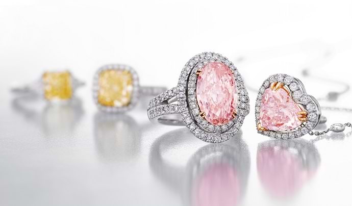 Pink diamond jewelry