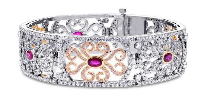 Extraordinary Ruby & Pink Diamond Bracelet (10.61Ct TW)