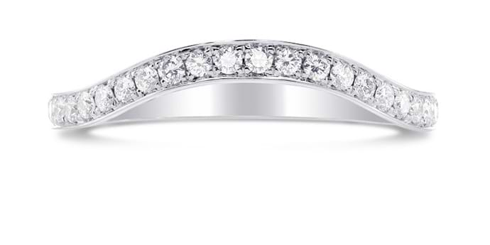 Joining wedding band on sale and engagement ring