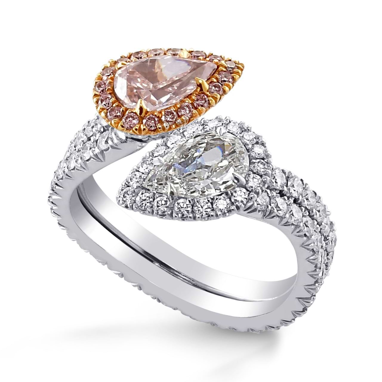 Twin Stone diamond ring. (3.08Ct TW) SKU:   29047V