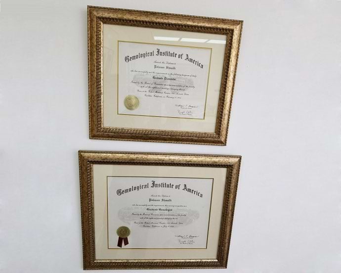 LEIBISH GIA Certificates