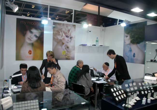 LEIBISH Booth at the 2012 HKTDC Hong Kong Tradeshow