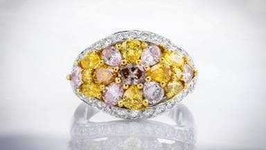 The colored diamond ring Leibish bought from Graff