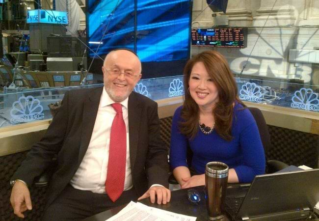 Leibish & Melissa Lee on the set of CNBC