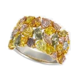 Multicolor Diamond Ring