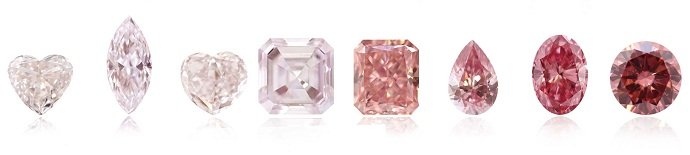 Pink diamonds color scale