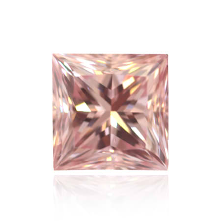 The 1.45-carat Fancy Intense Pink, Princess-cut Diamond