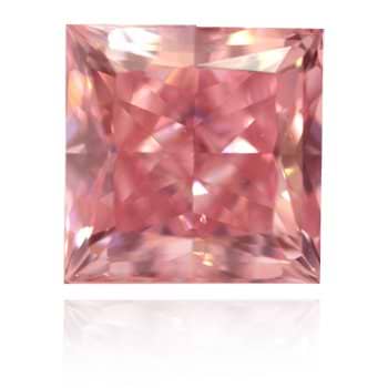 The 1.45ct Fancy Intense Argyle Pink Princess-cut Diamond