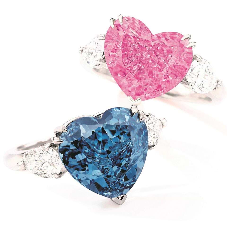 Fancy colored diamond jewelry from Christies Hong Kong, June 13