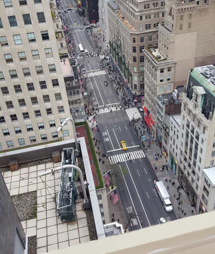 View from Leibish's office in NY