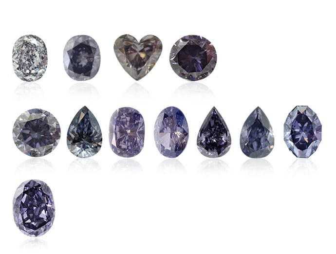LEIBISH violet diamonds
