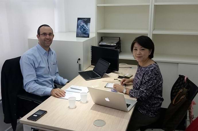 LEIBISH's CEO Yossi Polnauer in HK Office