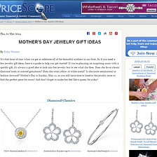 PRICESCOPE - MOTHER'S DAY JEWELRY GIFT IDEAS