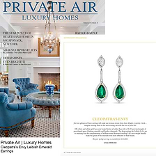 Private Air | Luxury Homes - Cleopatra's Envy Leibish Emerald Earrings