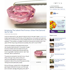 Pursuitist -  Introducing The Leibish Pink Promise: A New Pink Diamond Up For Sale