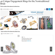 Elle - 40 Unique Engagement Rings for the Nontraditional Bride