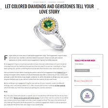 LET COLORED DIAMONDS AND GEMSTONES TELL YOUR LOVE STORY - Equally Wed
