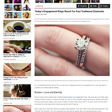 FOOYOH - Today's Engagement Rings Reach Far Past Traditional Diamonds