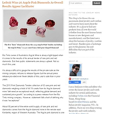 Jewelry News Network - Leibish Wins 26 Argyle Pink Diamonds As Overall Results Appear Lackluster
