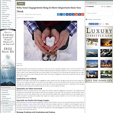 Luxury Lifestyle - Why Your Engagement Ring Is More Important than You Think