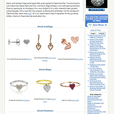 Pricescope - Valentine's Day Jewelry GIft Ideas: Petite Hearts for you Sweetheart